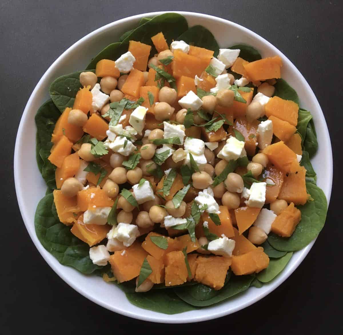 Butternut squash, chickpeas and feta salad Go Healthy With Bea