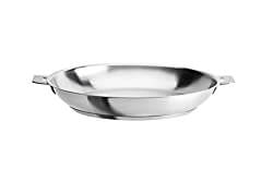 a stainless steel frying pan
