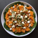 Butternut squash and chickpea salad