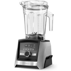 a vitamix brushed stainless blender 