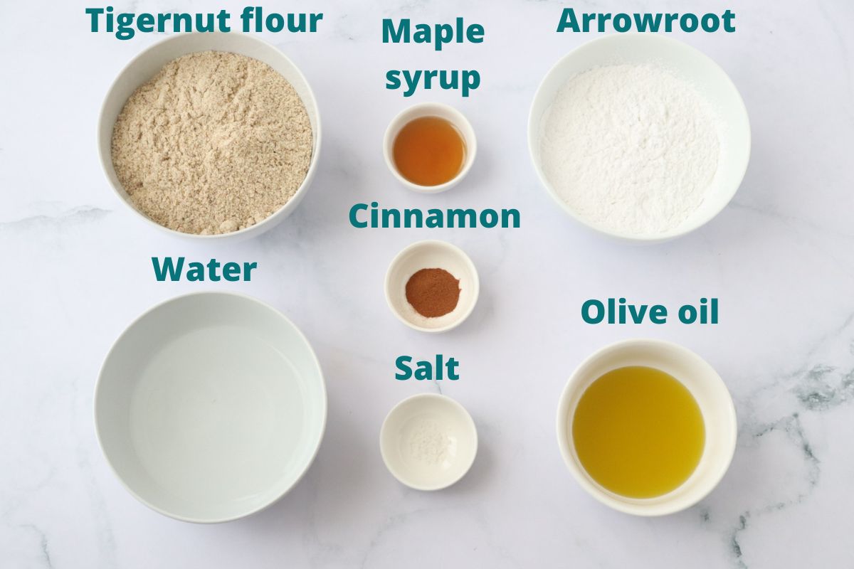 a picture of all the ingredients for the AIP pie crust